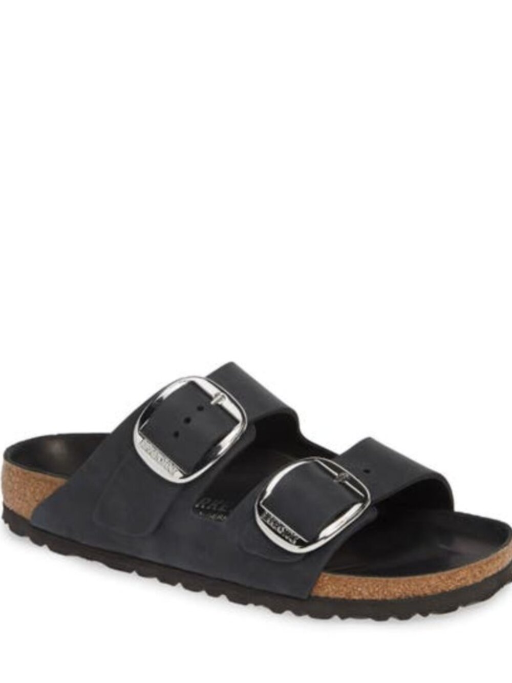Birkenstock Arizona Big Buckle Black Oiled Leather Sandals EU 38